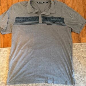 Travis Mathew Men's Gray Polo Shirt 2XL